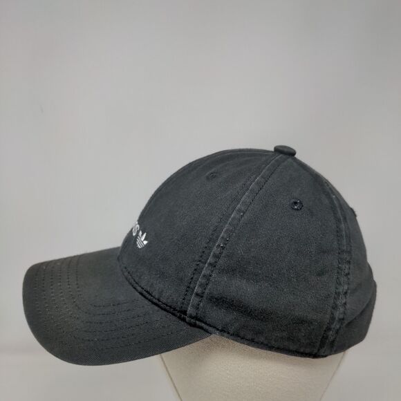 Adidas Trefoil Women's Slideback Hat Solid Black OSFW Embroidered - Picture 3 of 8